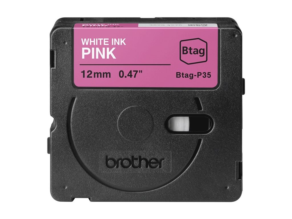 Brother BTAG-P35 Weiß auf Pink