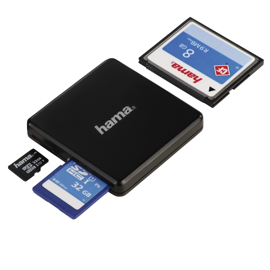 Hama Multi-Card Kartenleser CF SD microSD
