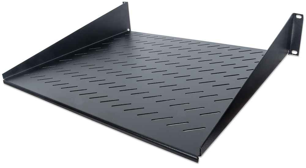 Intellinet Fachboden 2U 400mm gelüftet schwarz