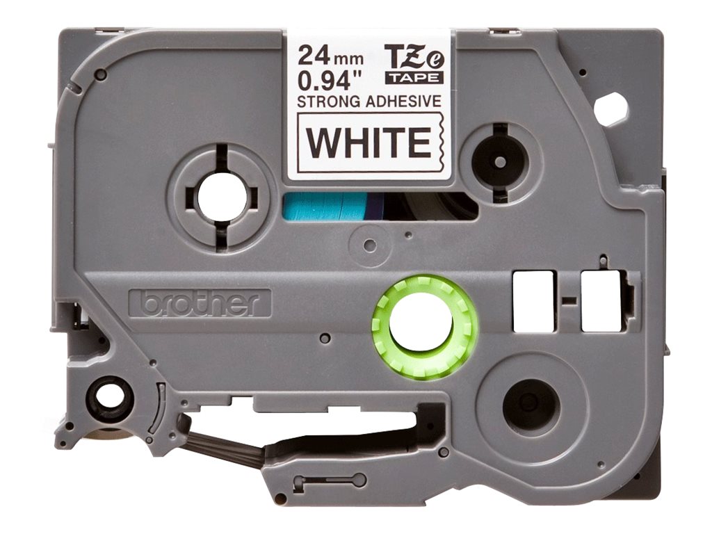 Brother TZe-S251 Schwarz auf Weiß extra starker Klebstoff
