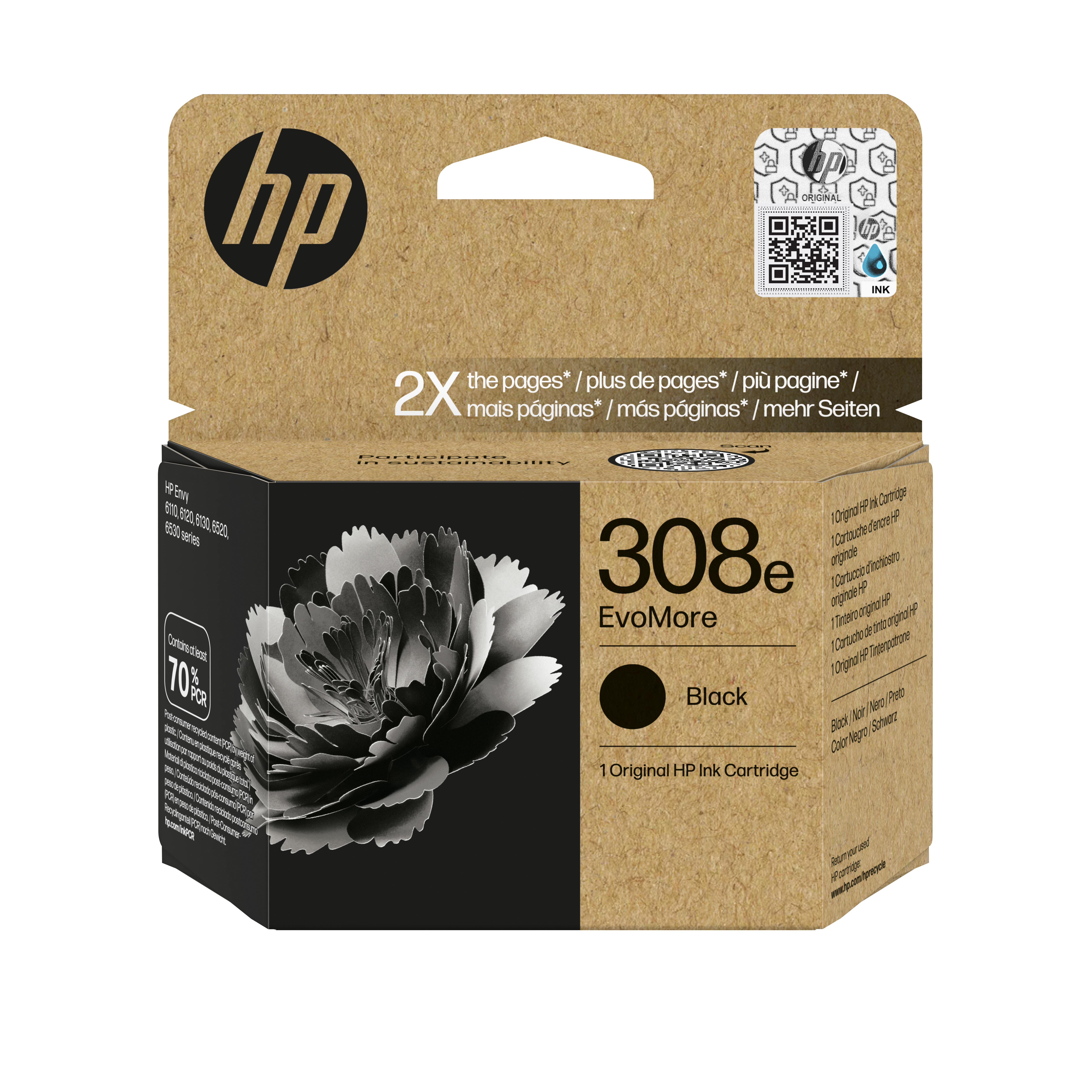 HP 308e EvoMore Druckerpatrone Schwarz
