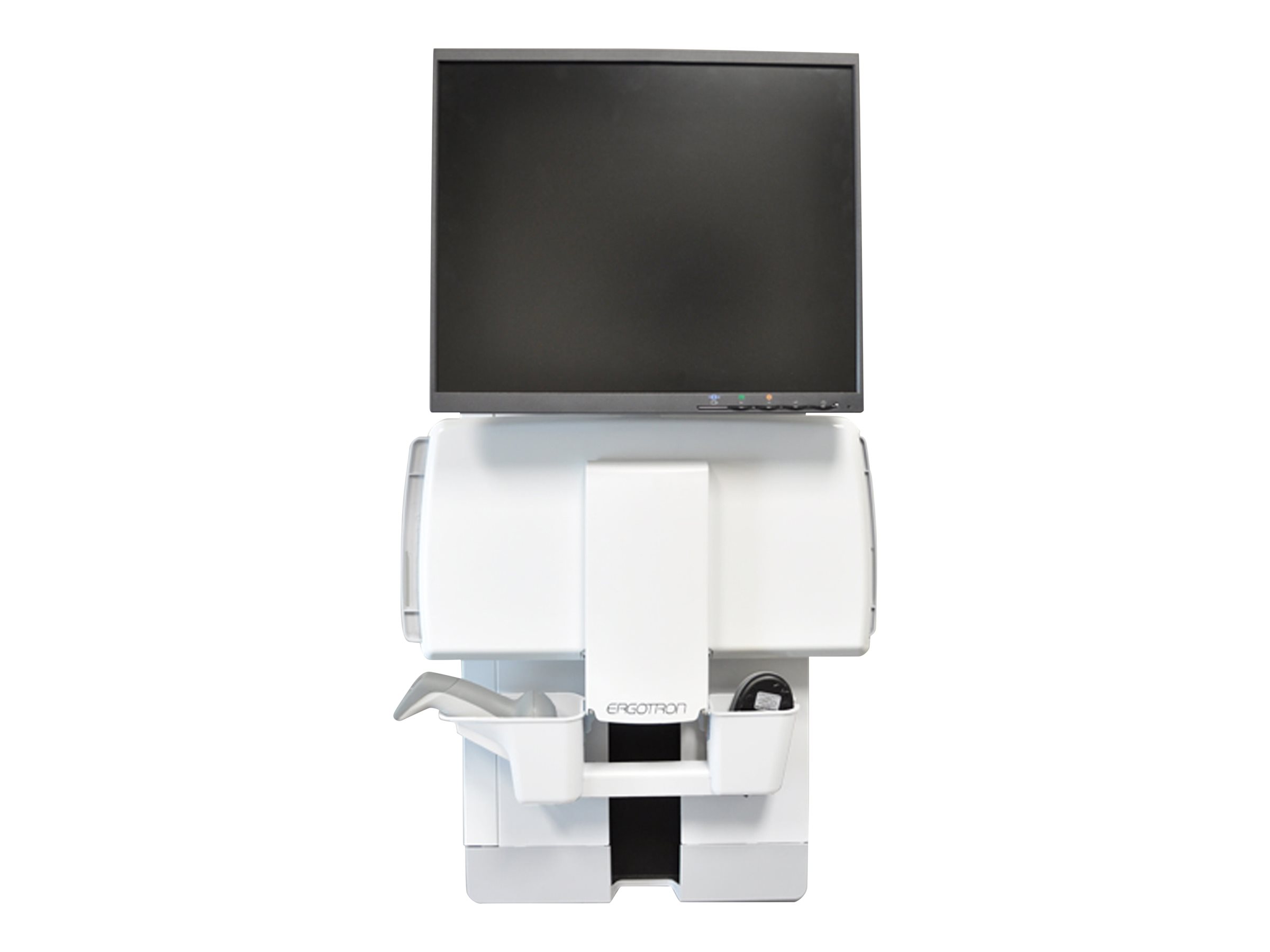 ERGOTRON StyleView Vertical Lift weiss herausziehbare Tastatur MausablageScannerhalterung Display bis 61cm 24Zoll