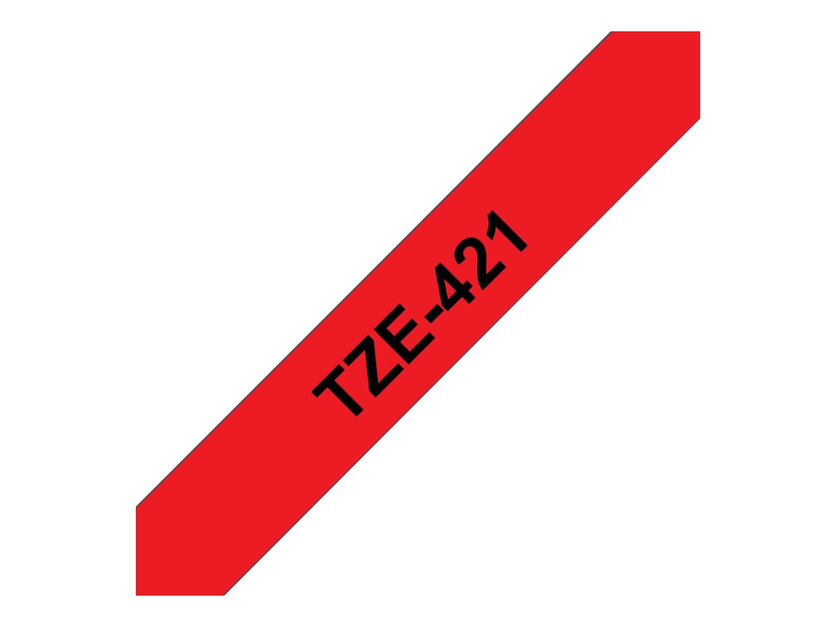 Brother TZe-421 schwarz auf rot 9 mm