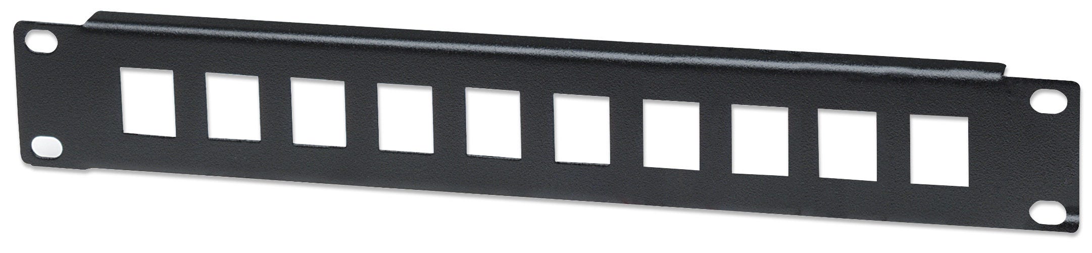 Intellinet 10 Zoll 10-Port Patchpanel unbestückt 1 HE Schwarz