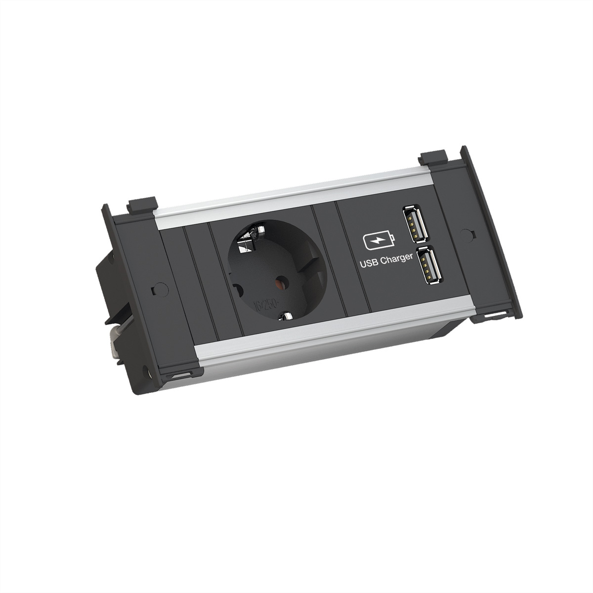 Bachmann KAPSA XS 1x Schutzkontaktsteckdose 2x USB-A