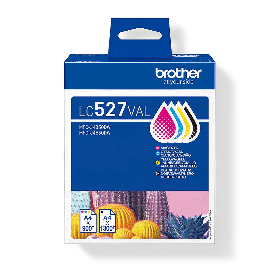 Brother LC527 Value Pack 4er-Pack Schwarz Gelb Cyan Magenta