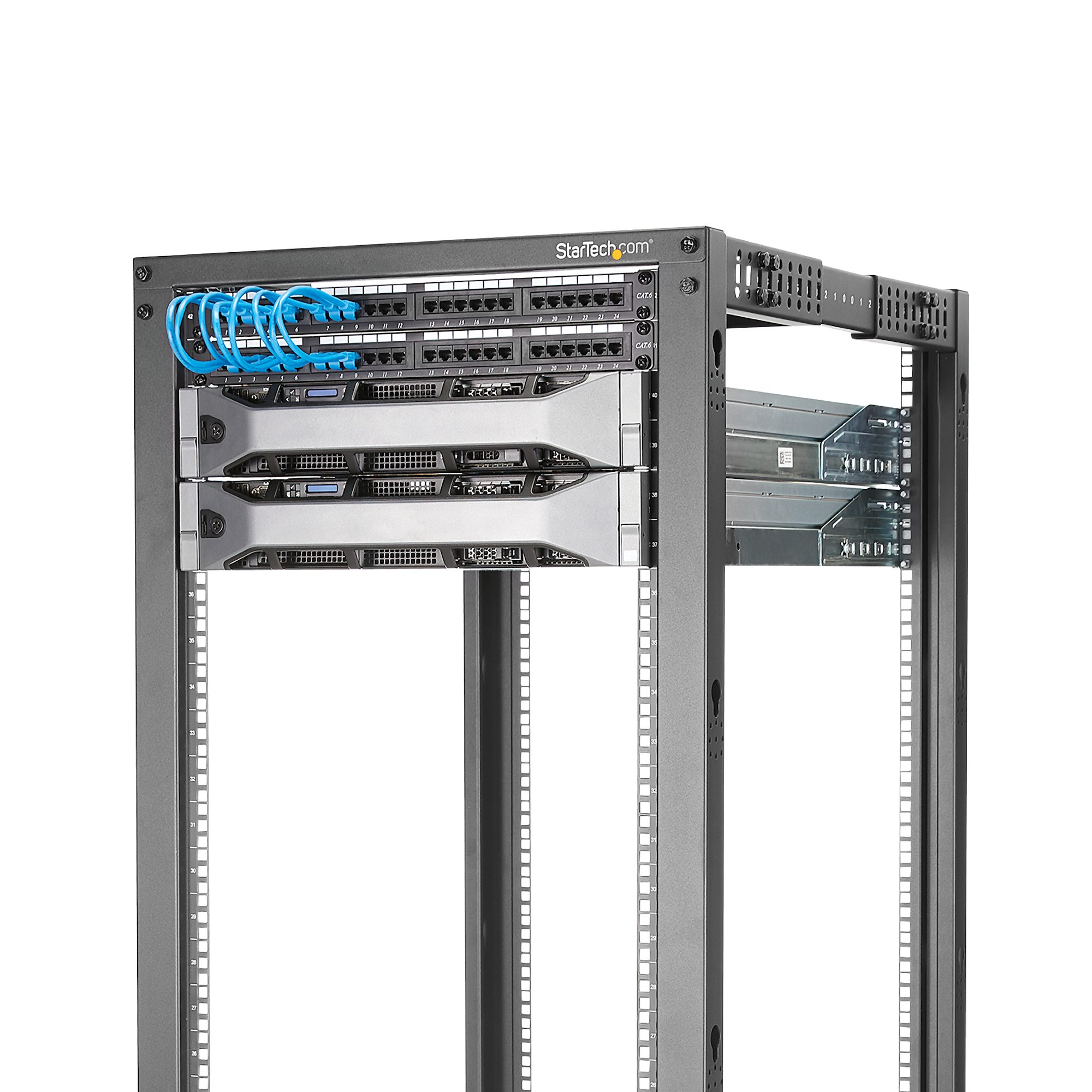StarTech.com 4-Post Rack 18HE Tiefenverstellbar