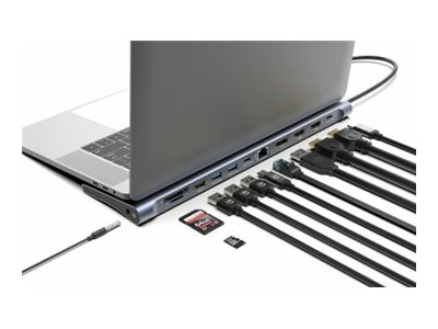 Manhattan 12-in-1 Dockingstation 4K USB-C 3.2 Gen 1