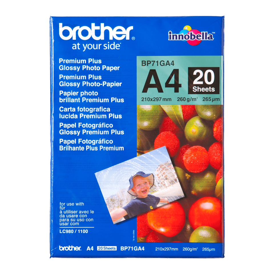 Brother Innobella BP71GA4 Fotopapier A4 Glänzend
