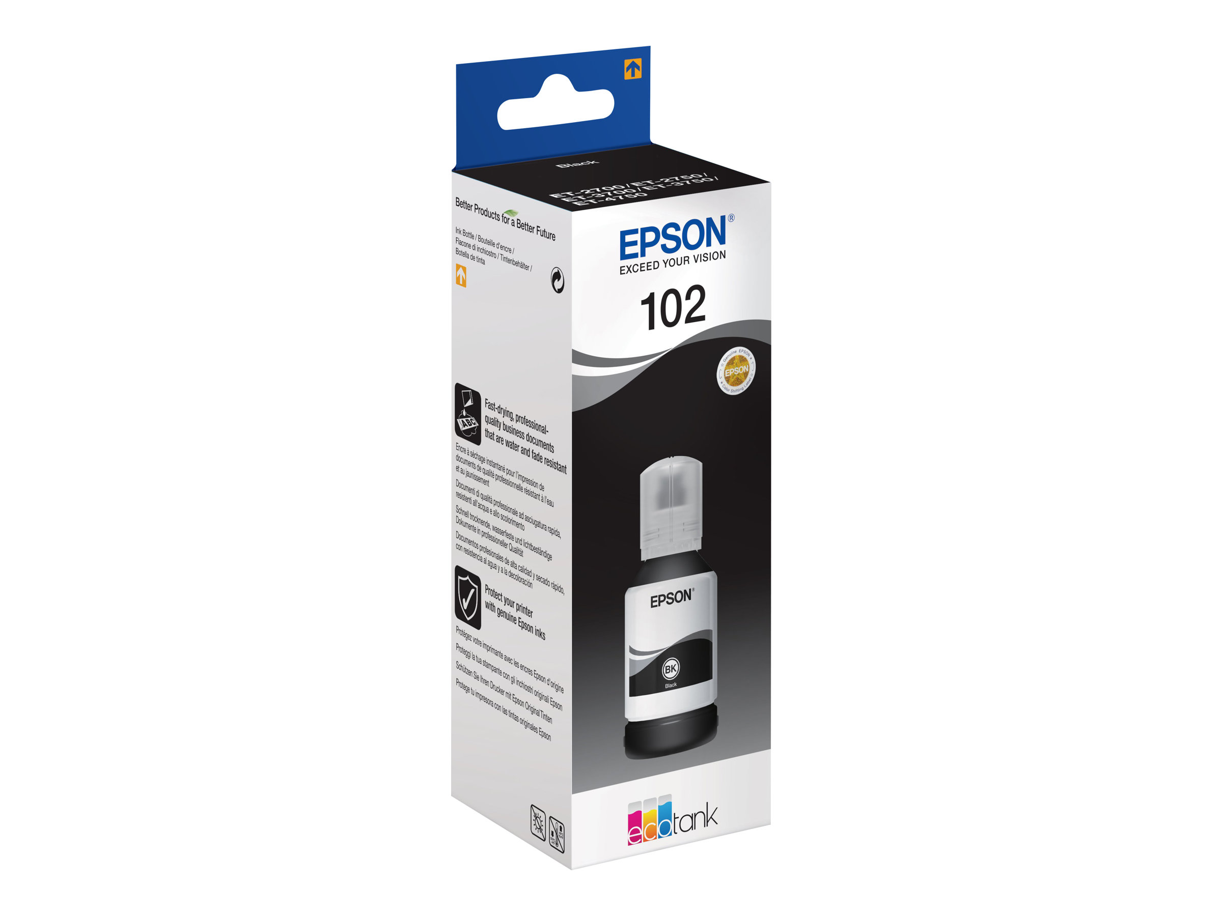 Epson 102 Schwarz Tintenbehälter 127 ml