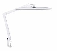 MAUL MAULwork LED Schreibtischlampe weiss 20 W mit Tischklemme