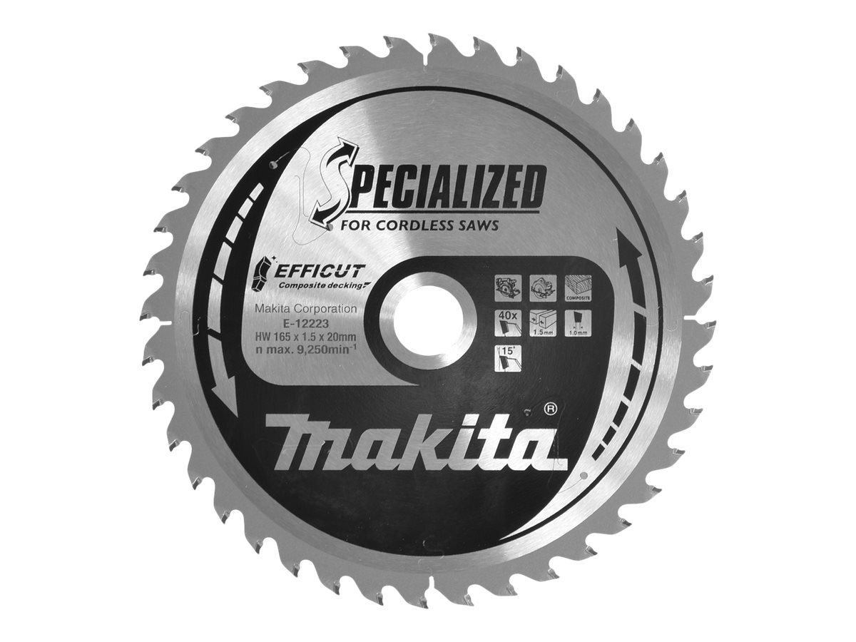 Makita E-12223 Kreissägeblatt 165,0 mm 40 Zähne