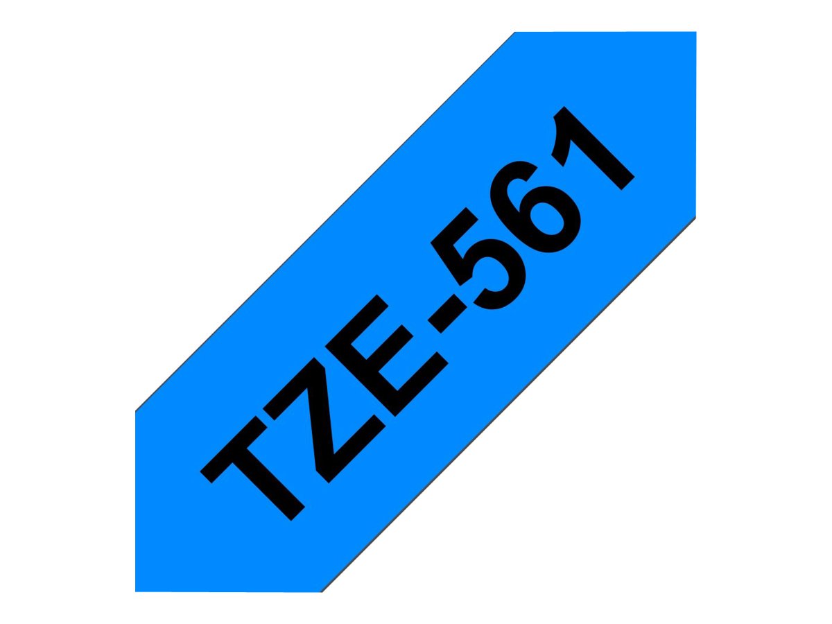 Brother TZe-561 36mm Schwarz auf Blau