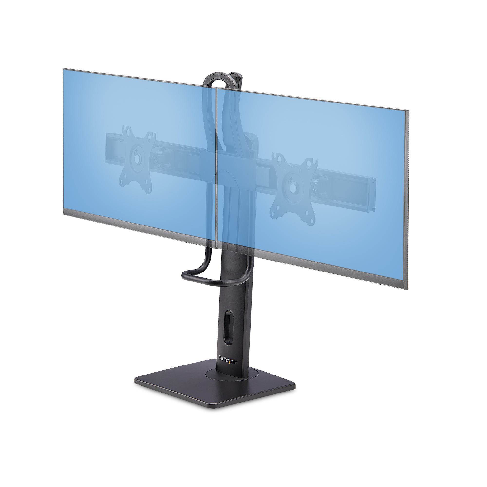 STARTECHCOM Monitorständer fur 2monitore Monitorarm fur 27 Displays Tragkraft 12kg Höhenverstellbare Monitorhalterung