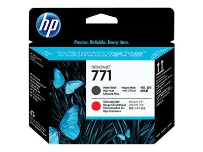 HP 711 Mattschwarz Chromatic-Red Druckkopf
