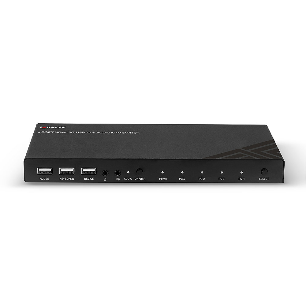 LINDY 4 Port HDMI 18G USB 20 Audio KVM Switch