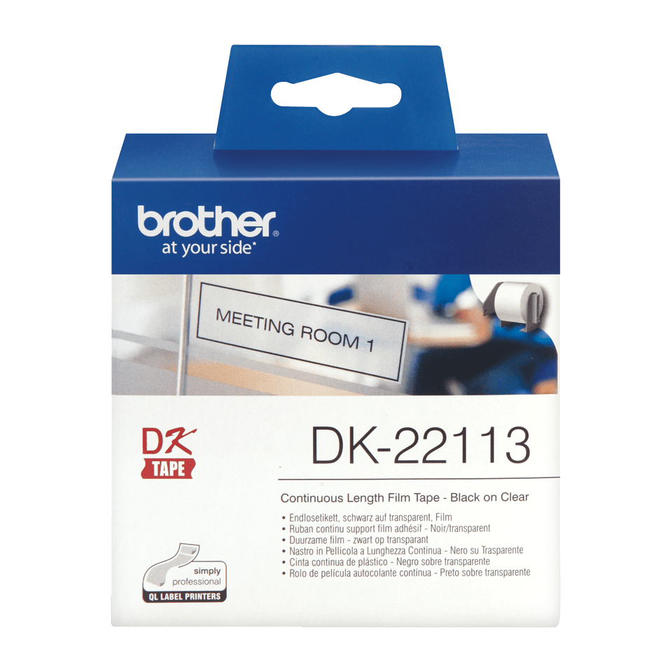 Brother DK-22113 Etikettenfolie Klar 62mm x 15,2m