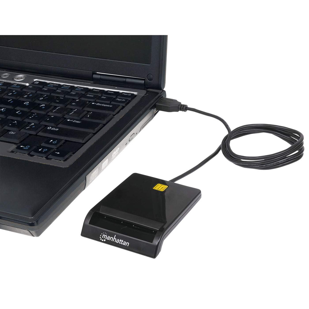 Manhattan USB-A Contact Smartcard-Leser