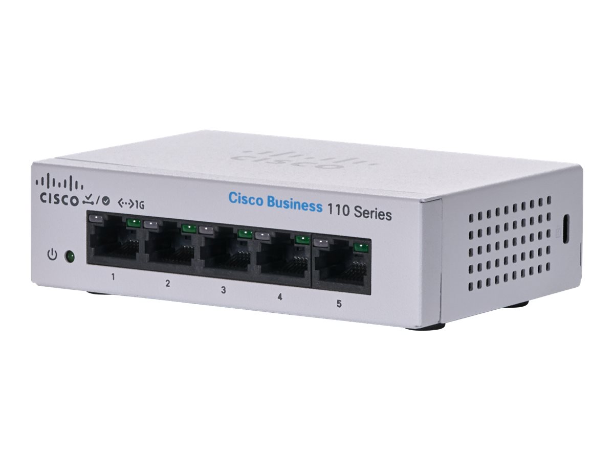 CISCO Business Switching CBS110 Unmanaged 5port Gigabit Desktop Form External Power Supply