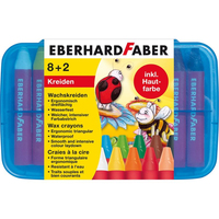 Eberhard Faber Colori Wachsmalkreiden 10 Stück Mehrfarbig Dreieck