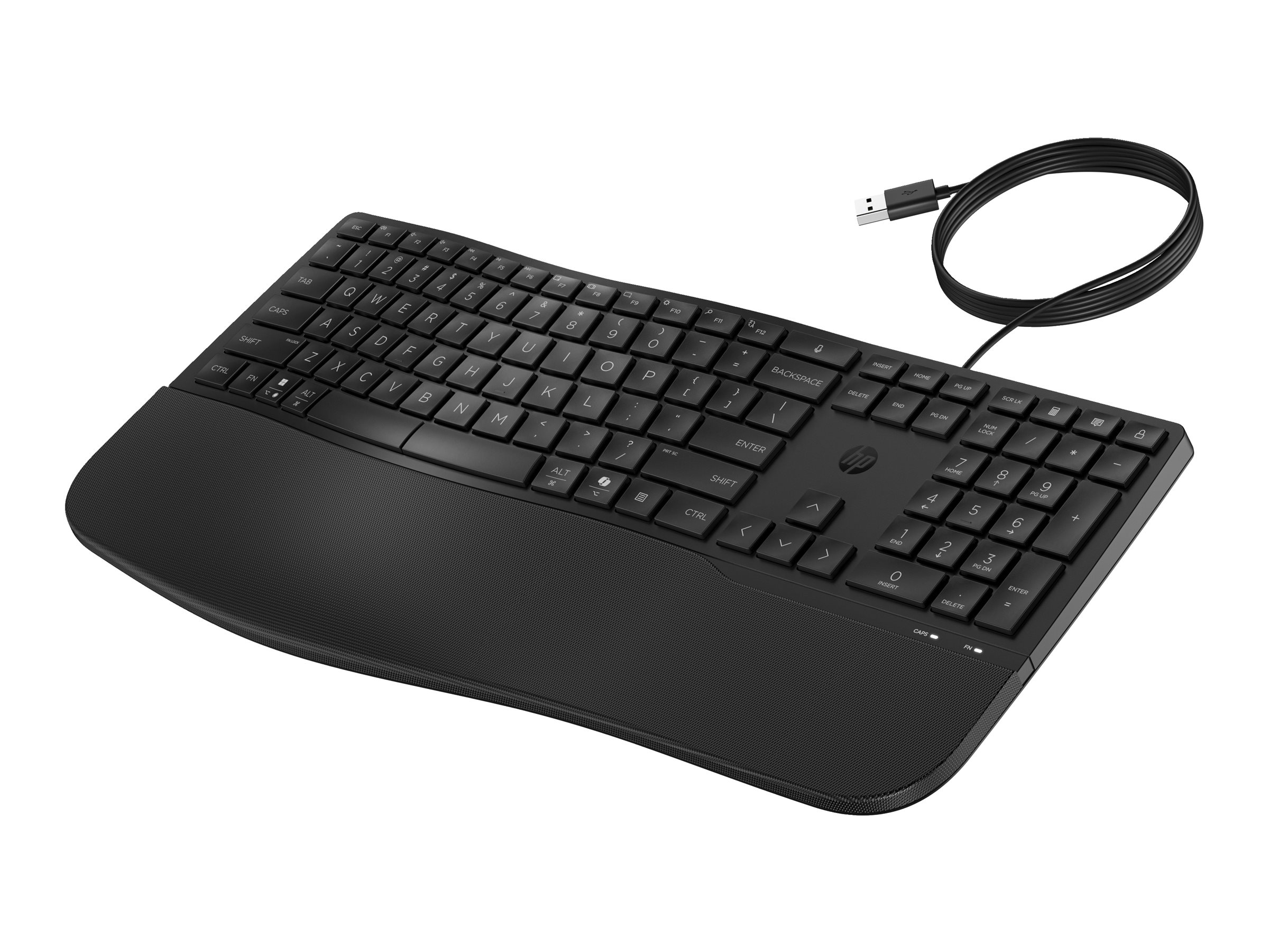 HP 485 Comfort Wired Keyboard mehrere Geräte 23 programmierbare Tasten 3-Zonen-Layout