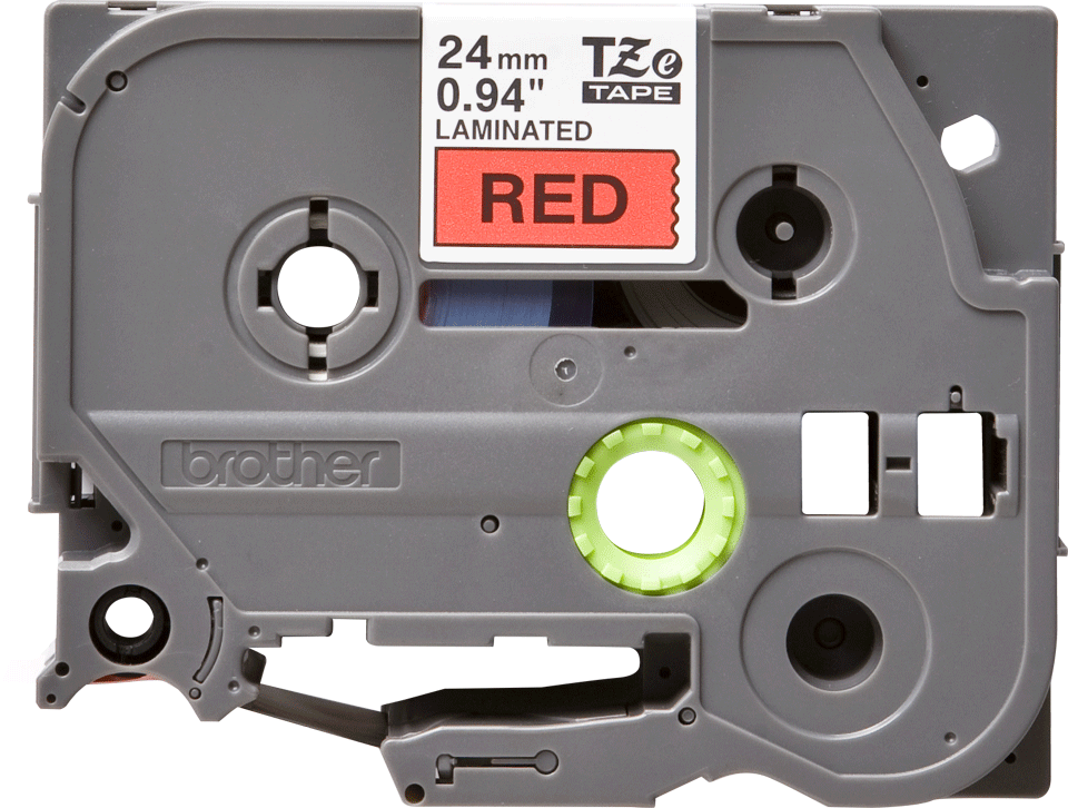 Brother TZe-451 24mm Schwarz auf Rot