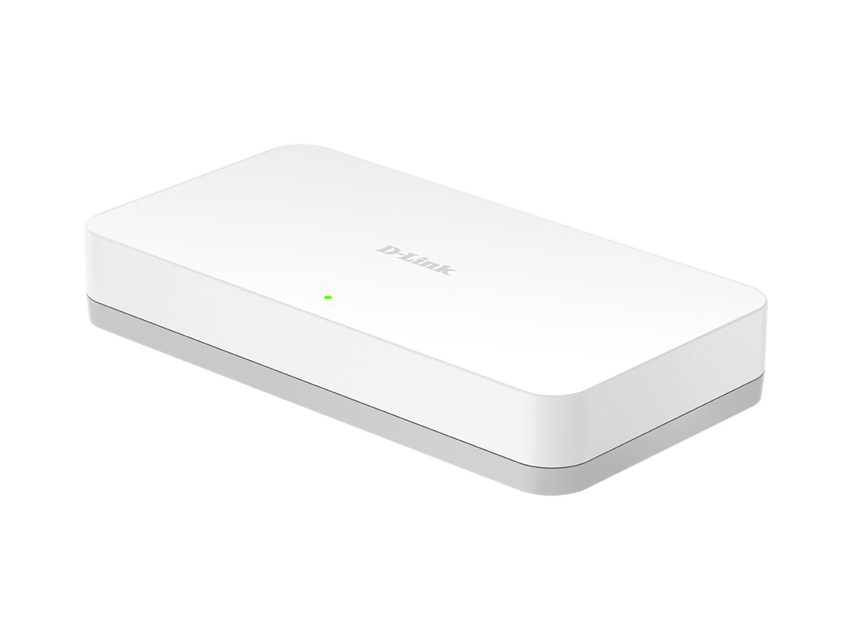 DLINK GOSW8G 8Port Gigabit Easy Desktop Switch 8x 101001000Mbits für bis zu acht EthernetGeräte Plug Play AutoMDIMDX