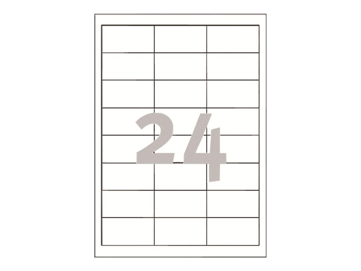 2400 AVERY Zweckform Etiketten 3658 weiss 64,6 x 33,8 mm