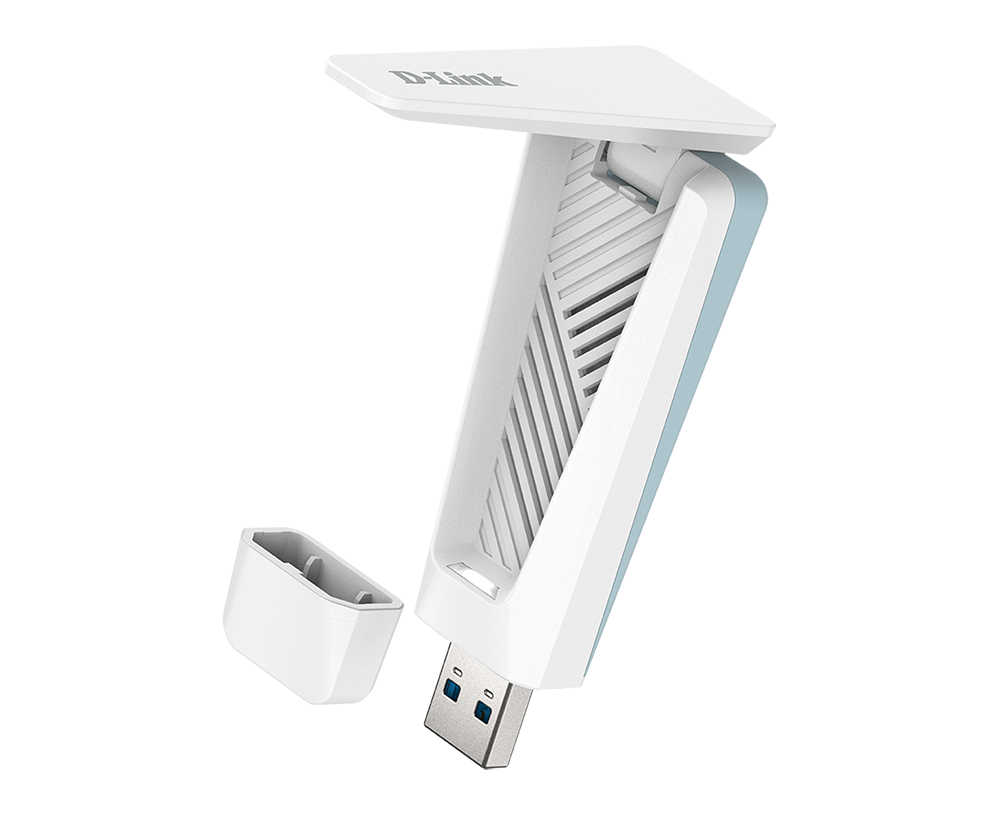 DLINK AX18U WiFi 6 USB Adapter AX1800 WPA3 bis 1200 Mbps 5 GHz und 574 Mbps 24 GHz OFDMA MUMIMO