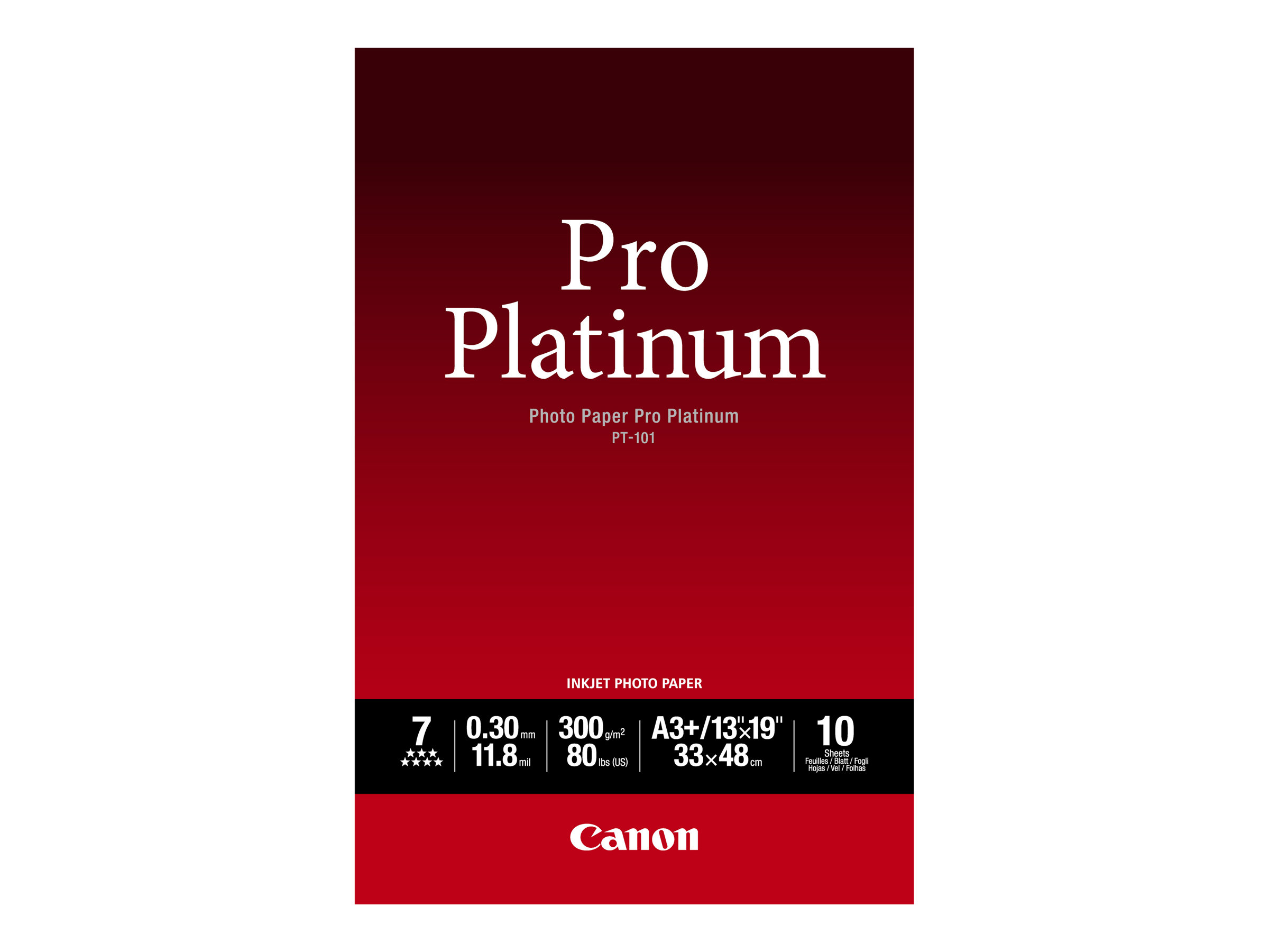 Canon Photo Paper Pro Platinum PT-101 glänzend A3