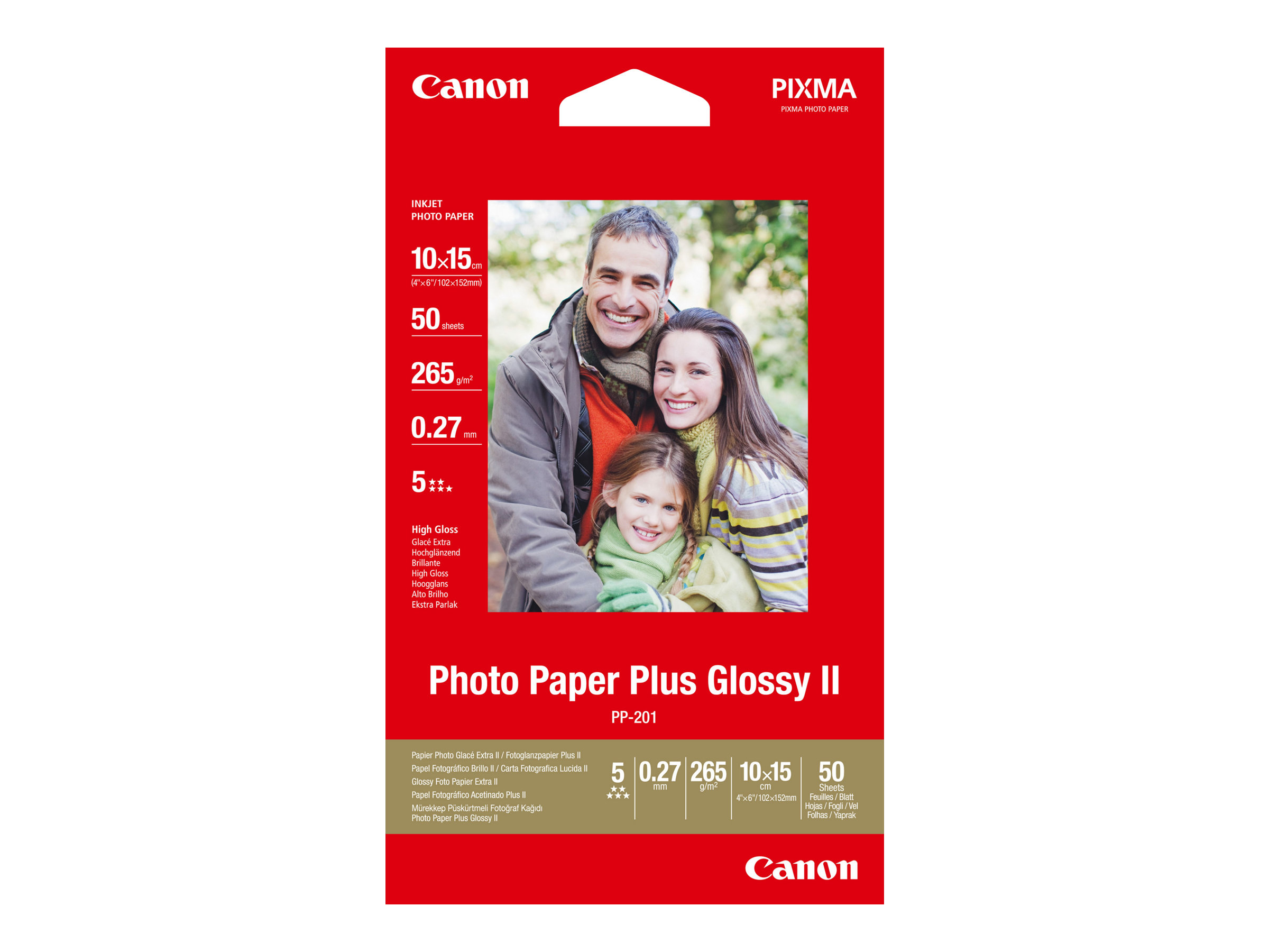Canon Photo Paper Plus Glossy II PP-201 10 x 15 cm