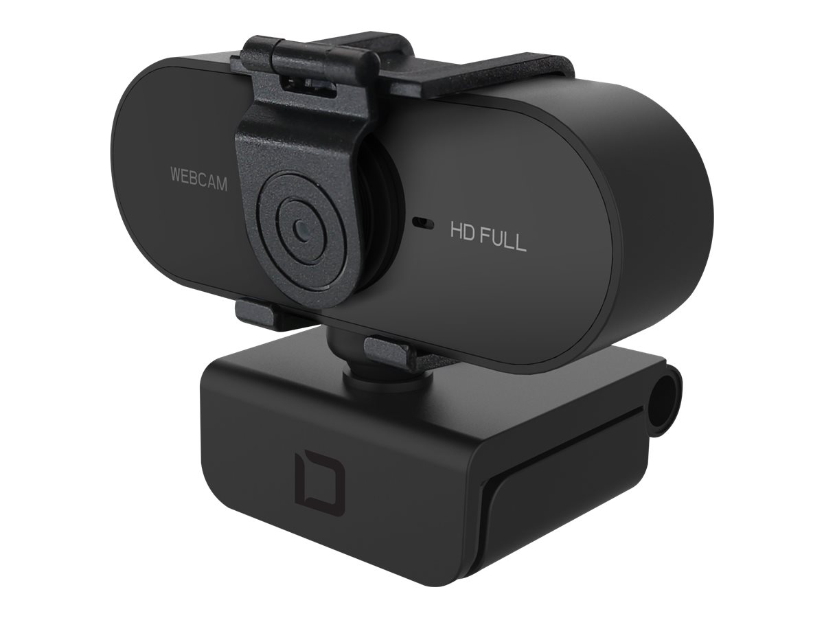Dicota Webcam PRO Plus Full HD schwarz