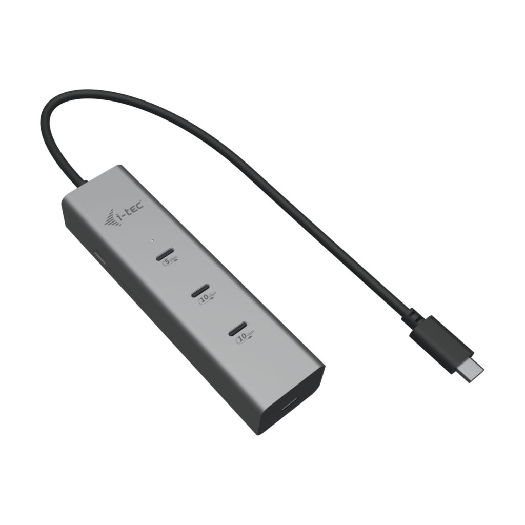 i-tec USB‑C Charge Hub 5‑Port 85W Metall 8K Video