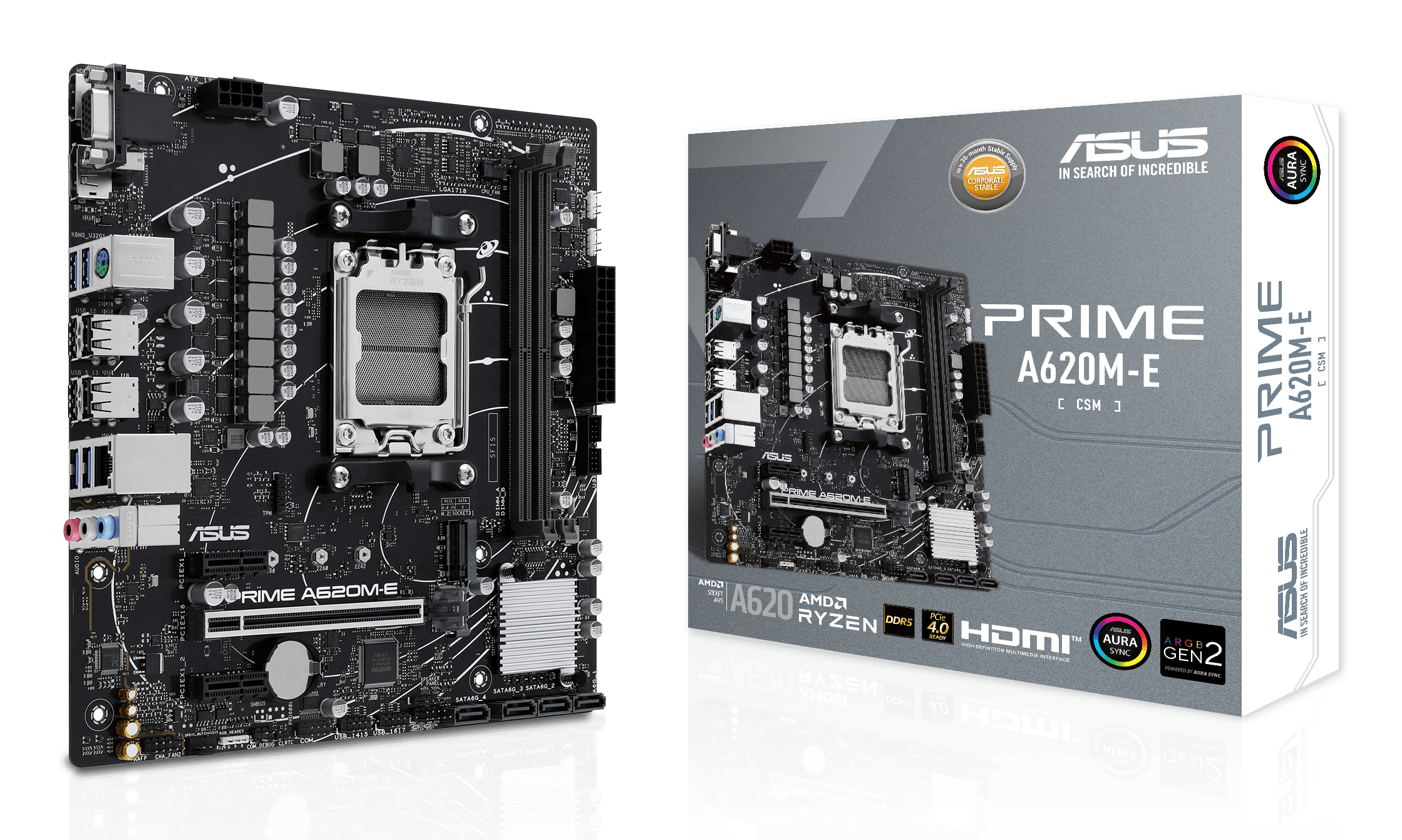 ASUS PRIME A620M-E-CSM micro ATX Socket AM5