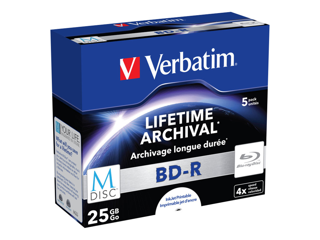 Verbatim M-Disc BD-R 25 GB 4x bedruckbar