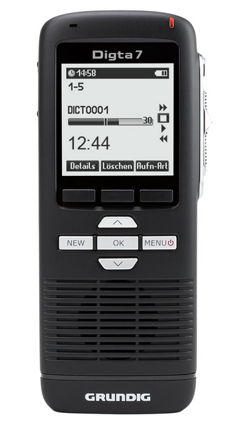 Grundig Digta 7 Voicerecorder 2 GB Schwarz