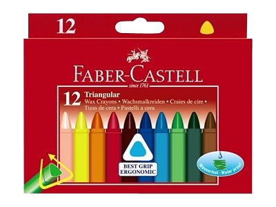 FABER-CASTELL Wachsmalstifte dreikant