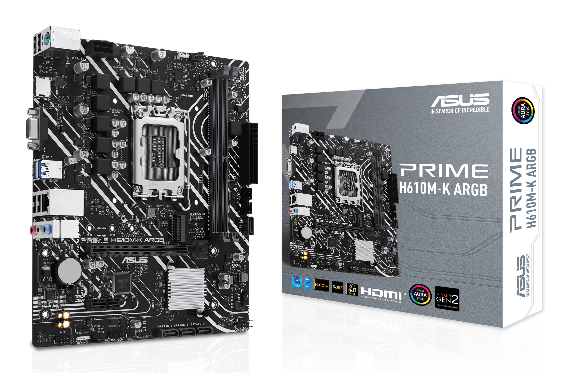 ASUS PRIME H610M-K ARGB Micro-ATX