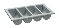 Bartscher GN 1/1 Besteckkasten Grau Polypropylen Rechteckig
