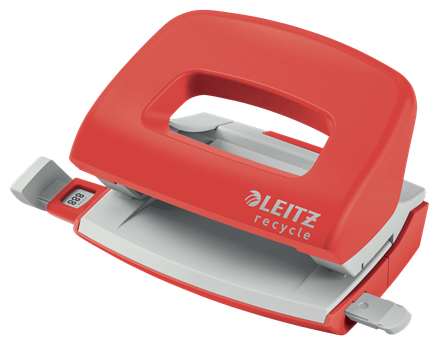 Esselte Leitz NeXXt Recycle Locher Mini rot 10 Blätter