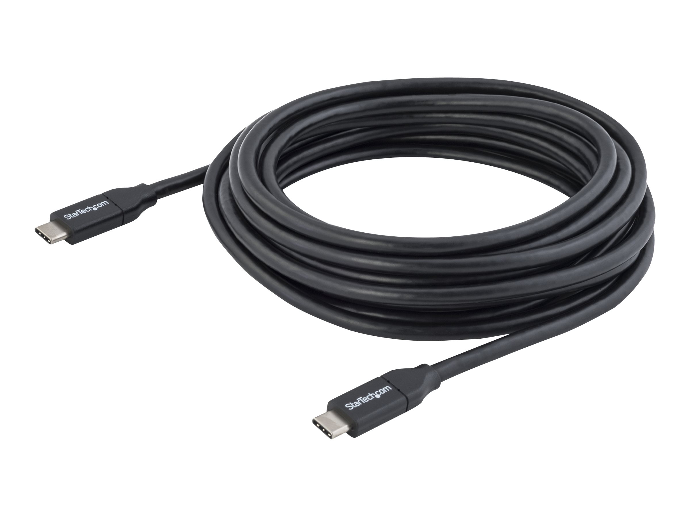 STARTECHCOM USBC Kabel mit Power Delivery 5A StSt 4m USB 20 Zertifiziert USB 20 TypC Kabel 100W5A