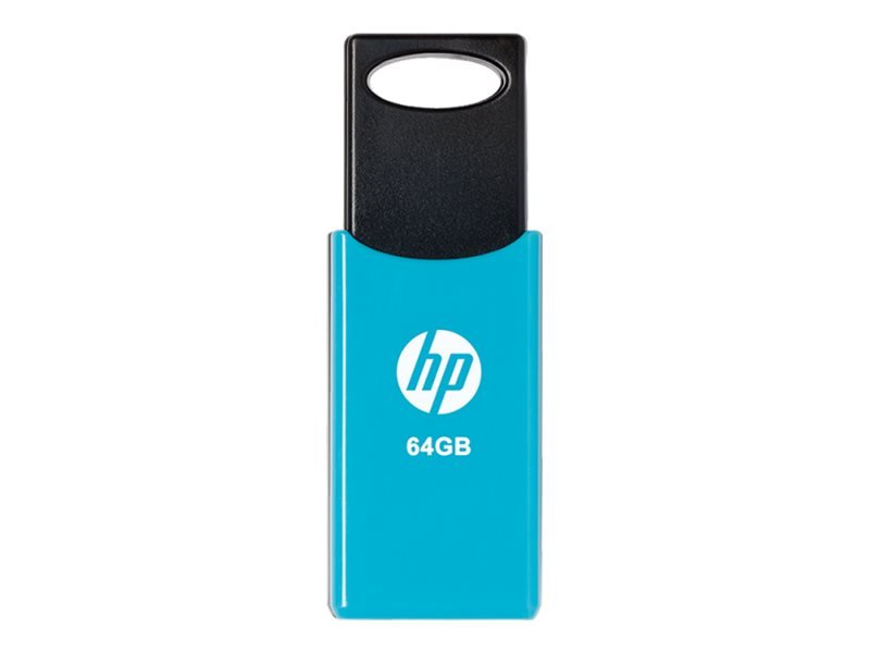 HP v212w USB-Stick 64 GB USB 2.0 Schwarz/Blau