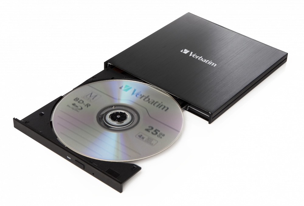 Verbatim Slimline Blu-ray Brenner BDXL USB 3.1 Typ C