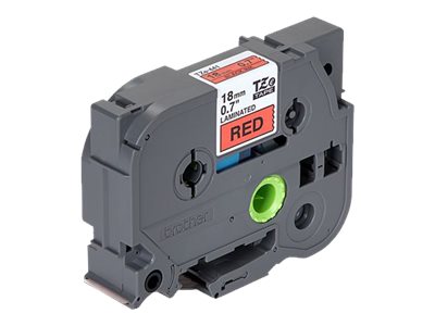 Brother TZe-441 18mm Schwarz auf Rot