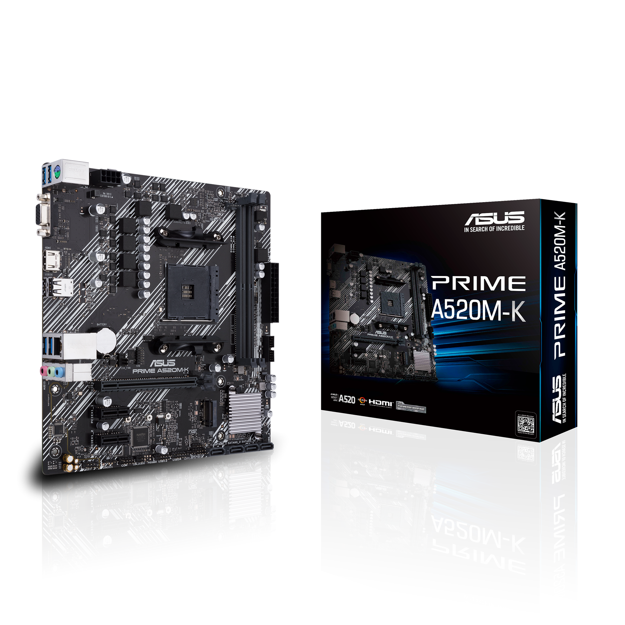 ASUS Prime A520M-K Mainboard Micro-ATX AM4