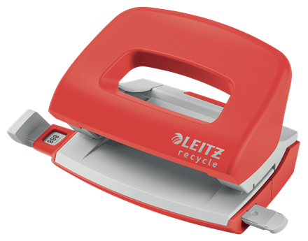 Esselte Leitz NeXXt Recycle Locher Mini rot 10 Blätter