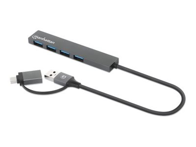 Manhattan Kombo-Hub 4Port USB 3.0 Typ-C/Typ-A