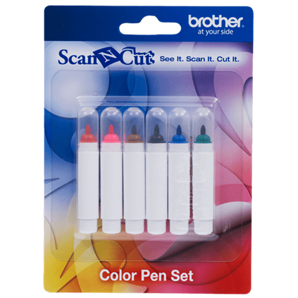 Brother ScanNCut CAPEN1 Farbstifte Schwarz Blau Braun