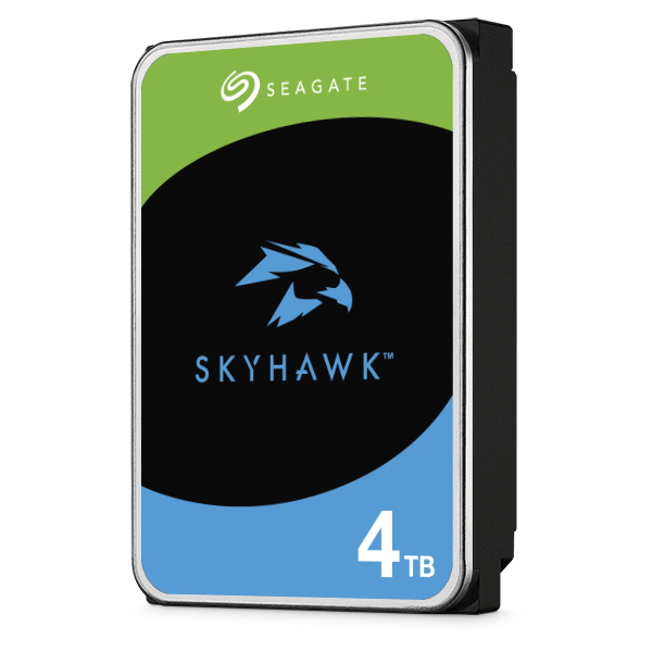 SEAGATE Surv Skyhawk 4TB HDD CMR 5400rpm SATA serial ATA 6Gbs 256MB cache 8,9cm 3,5Zoll 24x7 Dauerbetrieb BLK P
