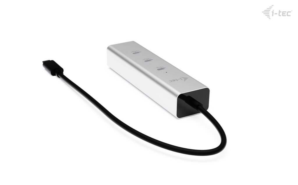 i-tec USB‑C Charge Hub 5‑Port 85W Metall 8K Video